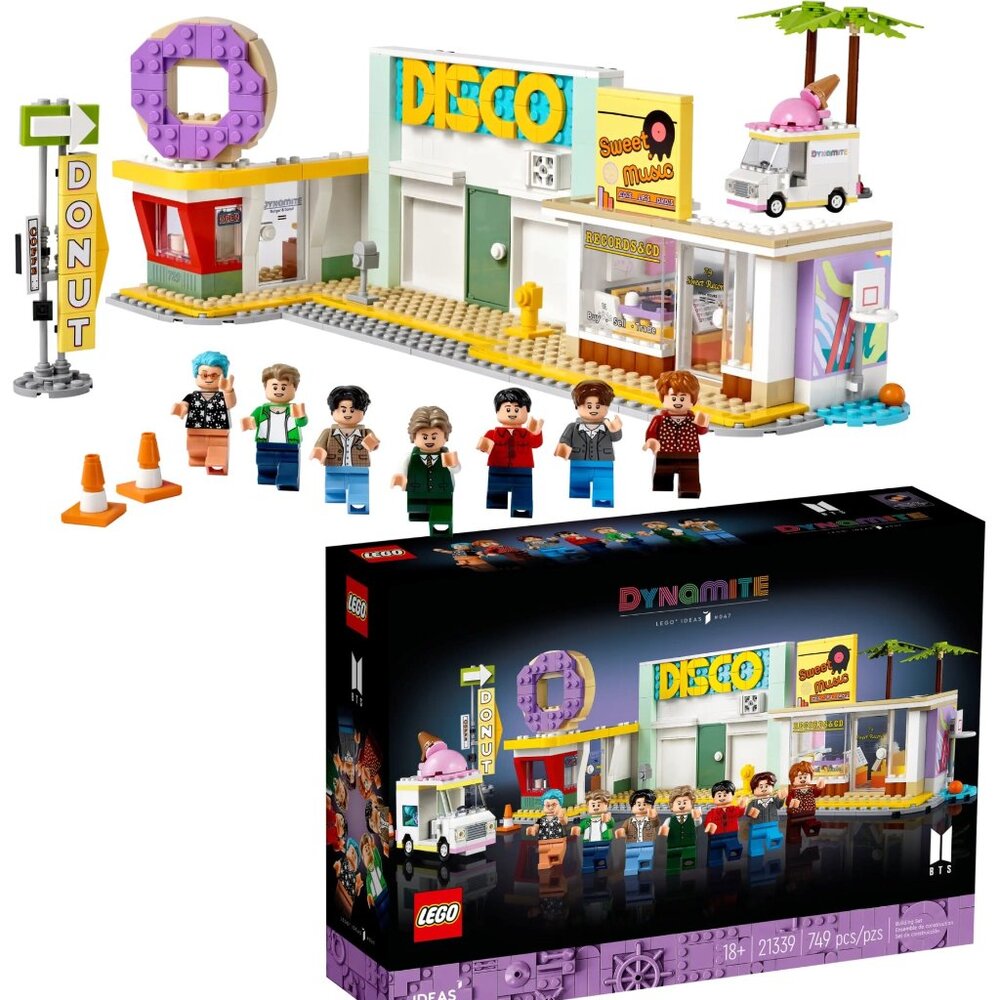 LEGO BTS Dynamite Music Video Set 21339 K-Pop Icons Ideas Retired 749 Pc NEW!